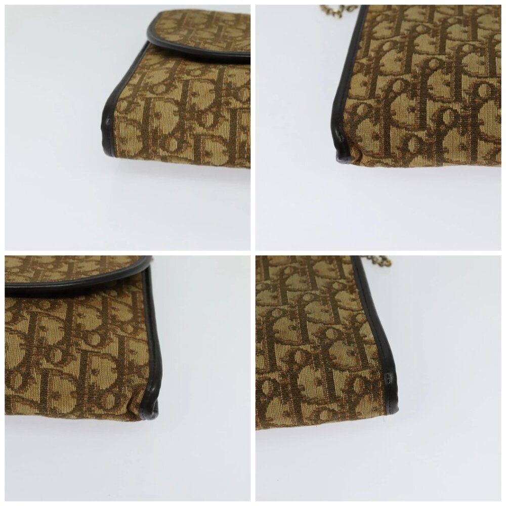 Christian Dior Trotter Canvas Chain Shoulder Bag Brown Auth 131653 - Picture 16 of 16